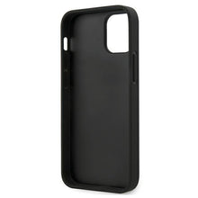 Заредете изображение във визуализатора на галерията – Etui BMW BMHCP12SPUCARTCBK iPhone 12 mini 5,4" czarny/black hardcase M Collection PU Carbon Stripe

