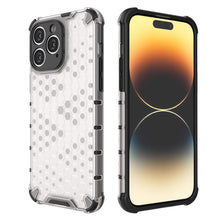 Заредете изображение във визуализатора на галерията – Honeycomb case for iPhone 14 Pro armored hybrid cover black
