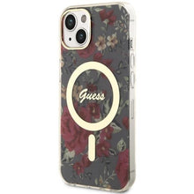 Заредете изображение във визуализатора на галерията – Guess GUHMP14MHCFWSA iPhone 14 Plus 6.7" green/khaki hardcase Flower MagSafe
