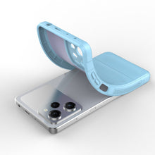 Заредете изображение във визуализатора на галерията – Magic Shield Case Cover for Xiaomi Redmi Note 12 Pro / Poco X5 Pro 5G Flexible Armor Cover Light Blue

