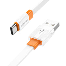 Заредете изображение във визуализатора на галерията – Borofone Cable BX89 Union - USB to Type C - 3A 1 metre white-orange
