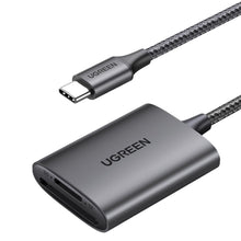 Заредете изображение във визуализатора на галерията – Ugreen CM401 USB C 5Gb/s SD/TF card reader - gray
