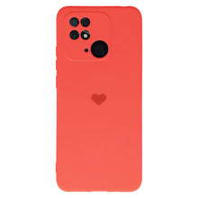 Заредете изображение във визуализатора на галерията – Vennus Silicone Heart Case for Xiaomi Redmi 10C design 1 coral
