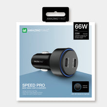 Заредете изображение във визуализатора на галерията – Amazing Thing Car charger Speed Pro SP66WCC - 2xType C - PD 66W black
