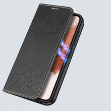 Заредете изображение във визуализатора на галерията – Dux Ducis Skin X2 case Samsung Galaxy S23 flip case wallet stand black
