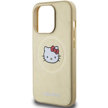 Заредете изображение във визуализатора на галерията – Hello Kitty Leather Kitty Head MagSafe case for iPhone 14 Pro Max - gold
