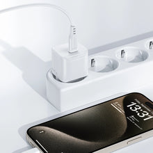 Заредете изображение във визуализатора на галерията – Acefast A73 Mini PD 20W GaN wall charger + USB-C cable - white
