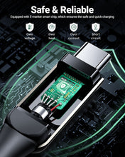 Заредете изображение във визуализатора на галерията – Acefast cable type c to type c 5a pd100w lcd c6-03 2m silver
