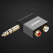 Заредете изображение във визуализатора на галерията – Ugreen audio jack adapter 6.35mm male to 2xRCA female black (AV147)
