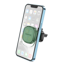 Заредете изображение във визуализатора на галерията – Borofone Car holder BH82 Clear magnetic to air vent green
