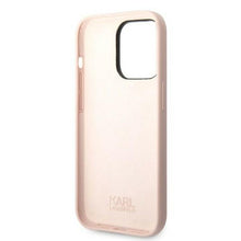 Заредете изображение във визуализатора на галерията – Karl Lagerfeld KLHCP14LSNIKBCP iPhone 14 Pro 6.1" hardcase pink/pink Silicone Ikonik
