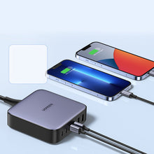 Заредете изображение във визуализатора на галерията – Ugreen 200W PPS multi-port charger 4 x USB Type C / 2 x USB-A gray (CD271)
