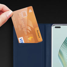 Заредете изображение във визуализатора на галерията – Dux Ducis Skin Pro Case for Honor Magic5 Pro Flip Card Wallet Stand Black
