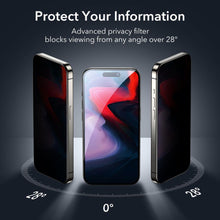 Заредете изображение във визуализатора на галерията – ESR TEMPERED GLASS IPHONE 15 PRO PRIVACY
