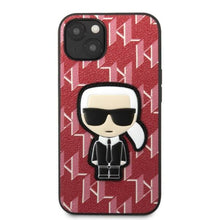 Заредете изображение във визуализатора на галерията – Karl Lagerfeld KLHCP13SPMNIKPI iPhone 13 mini 5.4" hardcase red/red Monogram Ikonik Patch
