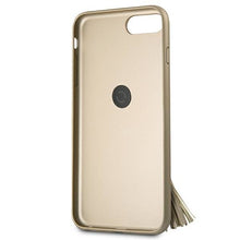 Заредете изображение във визуализатора на галерията – Guess GUHCI8LRSSABE iPhone 7/8 Plus beige/beige hard case Saffiano with ring stand
