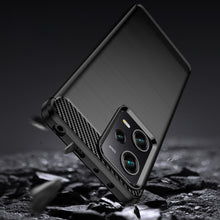 Заредете изображение във визуализатора на галерията – Carbon Case Cover Xiaomi Poco X5 Pro 5G / Redmi Note 12 Pro Flexible Silicone Carbon Cover Black
