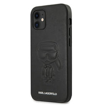 Заредете изображение във визуализатора на галерията – Karl Lagerfeld KLHCP12SPCUIKBK iPhone 12 mini 5,4" czarny/black hardcase Karl Ikonik Outline
