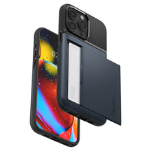 Заредете изображение във визуализатора на галерията – Spigen Slim Armor CS case for iPhone 15 Pro - blue
