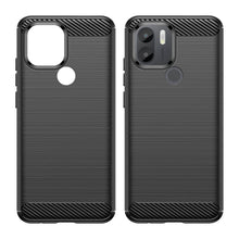 Заредете изображение във визуализатора на галерията – Carbon Case case for Xiaomi Redmi A1+ flexible silicone carbon cover black
