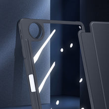 Заредете изображение във визуализатора на галерията – Dux Ducis Toby case for iPad 10.9'' 2022 (10 gen.) cover with space for Apple Pencil stylus smart cover stand black
