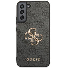 Заредете изображение във визуализатора на галерията – Guess GUHCS23M4GMGGR S23+ S916 grey/grey hardcase 4G Big Metal Logo
