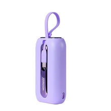 Заредете изображение във визуализатора на галерията – Joyroom power bank 10000mAh Colorful Series 22.5W with 2 built-in USB-C and Lightning cables purple (JR-L012)
