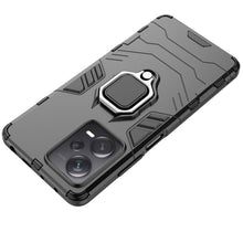 Заредете изображение във визуализатора на галерията – Ring Armor case for Xiaomi Redmi Note 12 Pro+ armored cover magnetic holder ring black
