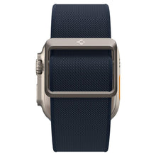 Заредете изображение във визуализатора на галерията – Fabric Strap for Apple Watch 4/5/6/7/8/SE/Ultra (44/45/49mm) Spigen Fit Lite Ultra - Navy Blue
