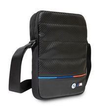 Заредете изображение във визуализатора на галерията – BMW BMTB10PUCARTCBK Tablet bag 10" black/black Carbon&amp;Nylon Tricolor
