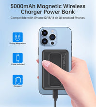 Заредете изображение във визуализатора на галерията – Choetech B663 wireless MagSafe 10000mAh powerbank - black
