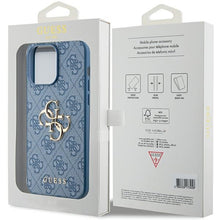 Заредете изображение във визуализатора на галерията – Original Case GUESS hardcase 4G Big Metal Logo GUHCP15X4GMGBL for Iphone 15 Pro Max blue
