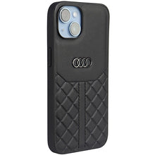 Заредете изображение във визуализатора на галерията – Original Case AUDI hardcase Genuine Leather AU-TPUPCIP14-Q8/D1-BK for Iphone 14 black
