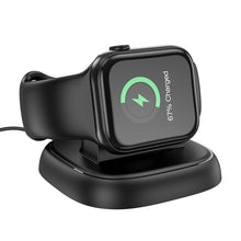 Заредете изображение във визуализатора на галерията – HOCO wireless charger fot Apple Watch 2,5W CW44 black
