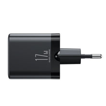 Заредете изображение във визуализатора на галерията – Joyroom JR-TCN02 3xUSB-A 12W 3.4A mains charger - black
