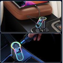 Заредете изображение във визуализатора на галерията – Joyroom fast car charger 4in1 USB-A QC3.0 / 2xUSB-C PD 150W black (JR-CL21)
