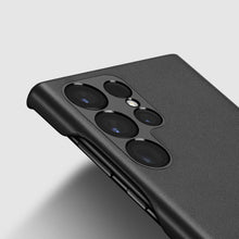 Заредете изображение във визуализатора на галерията – Dux Ducis Grit case for Samsung Galaxy S23 Ultra elegant cover made of artificial leather MagSafe black
