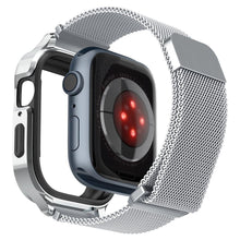 Заредете изображение във визуализатора на галерията – Spigen METAL FIT ”PRO” Apple Watch 4 / 5 / 6 / 7 / 8 / SE (44 / 45 MM) SILVER
