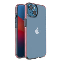Заредете изображение във визуализатора на галерията – Spring Case case for iPhone 14 silicone cover with a frame light pink
