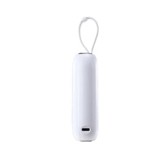 Заредете изображение във визуализатора на галерията – Joyroom powerbank 10000mAh Colorful Series 22.5W with 2 built-in USB C and Lightning cables white (JR-L012)
