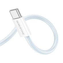 Заредете изображение във визуализатора на галерията – Borofone Cable BX103 Original - Type C to Typ C - 60W 3A 1 metre blue
