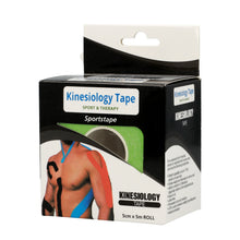 Заредете изображение във визуализатора на галерията – Kinesiology tape, 5 cm x 5 m green
