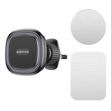 Заредете изображение във визуализатора на галерията – Borofone Car holder BH96 NT Ice magnetic to air vent black
