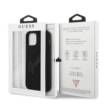 Заредете изображение във визуализатора на галерията – Guess GUHCP12MLSVSBK iPhone 12/12 Pro 6,1" czarny/black hardcase Script Vintage
