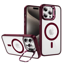 Заредете изображение във визуализатора на галерията – Tel Protect Kickstand Magsafe Case for Iphone 13 burgundy
