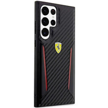 Заредете изображение във визуализатора на галерията – Ferrari FEHCS23LNPYK S23 Ultra S918 black/black hardcase Carbon Contrast Edges
