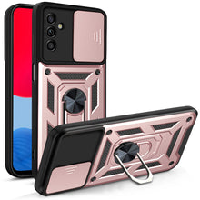 Заредете изображение във визуализатора на галерията – Hybrid Armor Camshield case for Samsung Galaxy A13 5G armored case with camera cover pink
