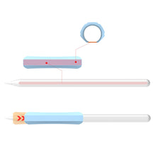 Заредете изображение във визуализатора на галерията – Stoyobe Silicone Holder Silicone Holder for Apple Pencil 1 / Apple Pencil 2 / Huawei M-Pencil Light Blue
