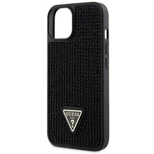 Заредете изображение във визуализатора на галерията – Original Case GUESS Rhinestone Triangle hardcase GUHCP14SHDGTPK for Iphone 14 black
