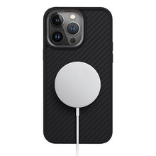 Заредете изображение във визуализатора на галерията – Uniq case Keva iPhone 15 Pro Max 6.7" Magclick Charging black/carbon black
